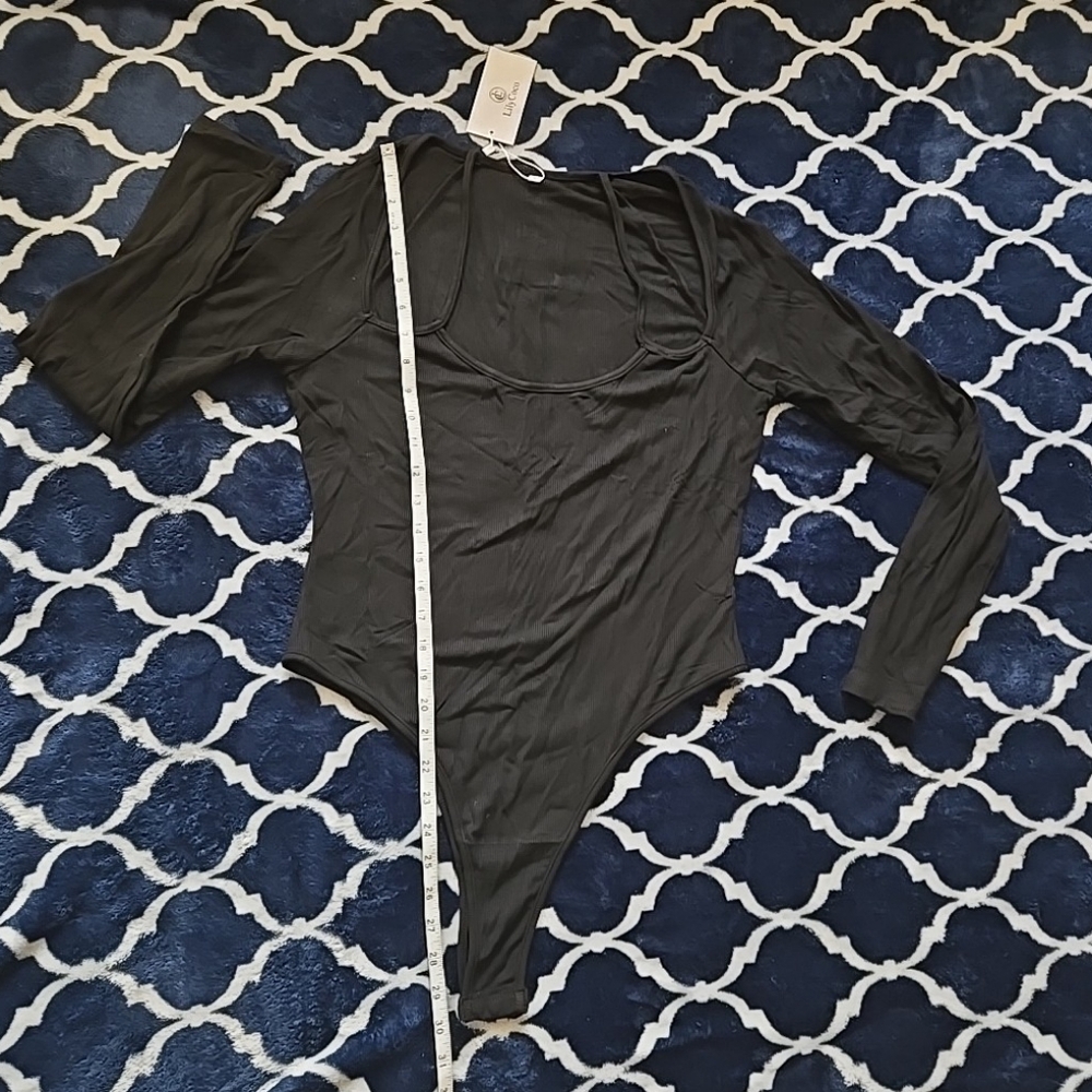 Large Ribbed Cutout Bodysuit